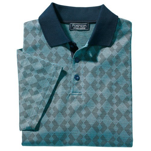 Polo Jacquard Prestige Turquoise