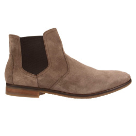 Boots cuir velours