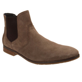Boots cuir velours