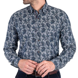 Chemise droite chambray...