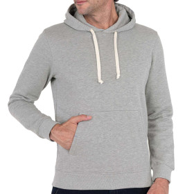 Sweat-shirt à capuche, Taille : L, Couleur : Gris, par l’Homme Moderne.