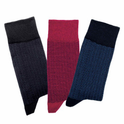 Chaussettes jacquard - les 3 paires