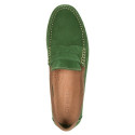 Mocassins Cuir Velours Carlson Vert