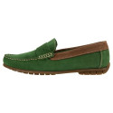 Mocassins Cuir Velours Carlson Vert