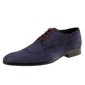Derby cuir velours, Pointure : 41, Couleur : Marine, par l’Homme Moderne.