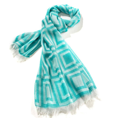 Chèche carreaux modal