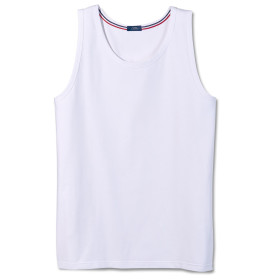Débardeur coton, Tour de poitrine : L (104/108), Couleur : Blanc, par l’Homme Moderne.