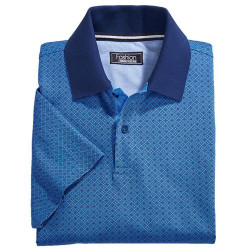 Polo Mode Blue Line Géométrique