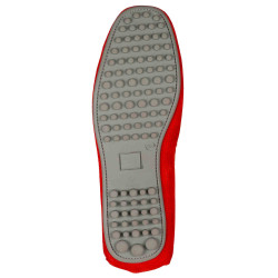 Mocassins cuir velours avec patte