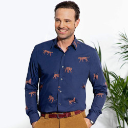 Chemise droite coton...