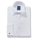Chemise ajustée col coins cassés