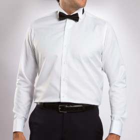 Chemise droite col coins cassés