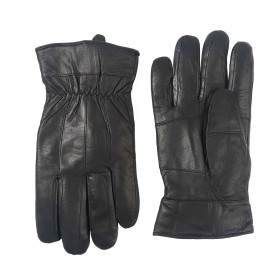 Gants cuir noir
