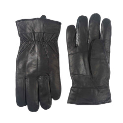 Gants cuir noir