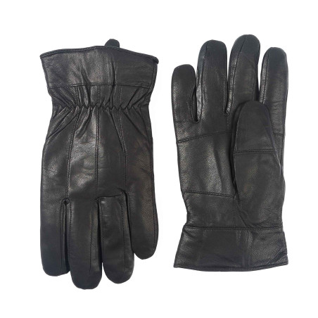 Gants cuir noir