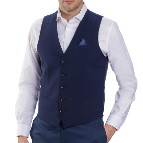 Gilet de costume, Taille : 50, Couleur : Bleu, par l’Homme Moderne.