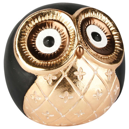 Le hibou noir et or