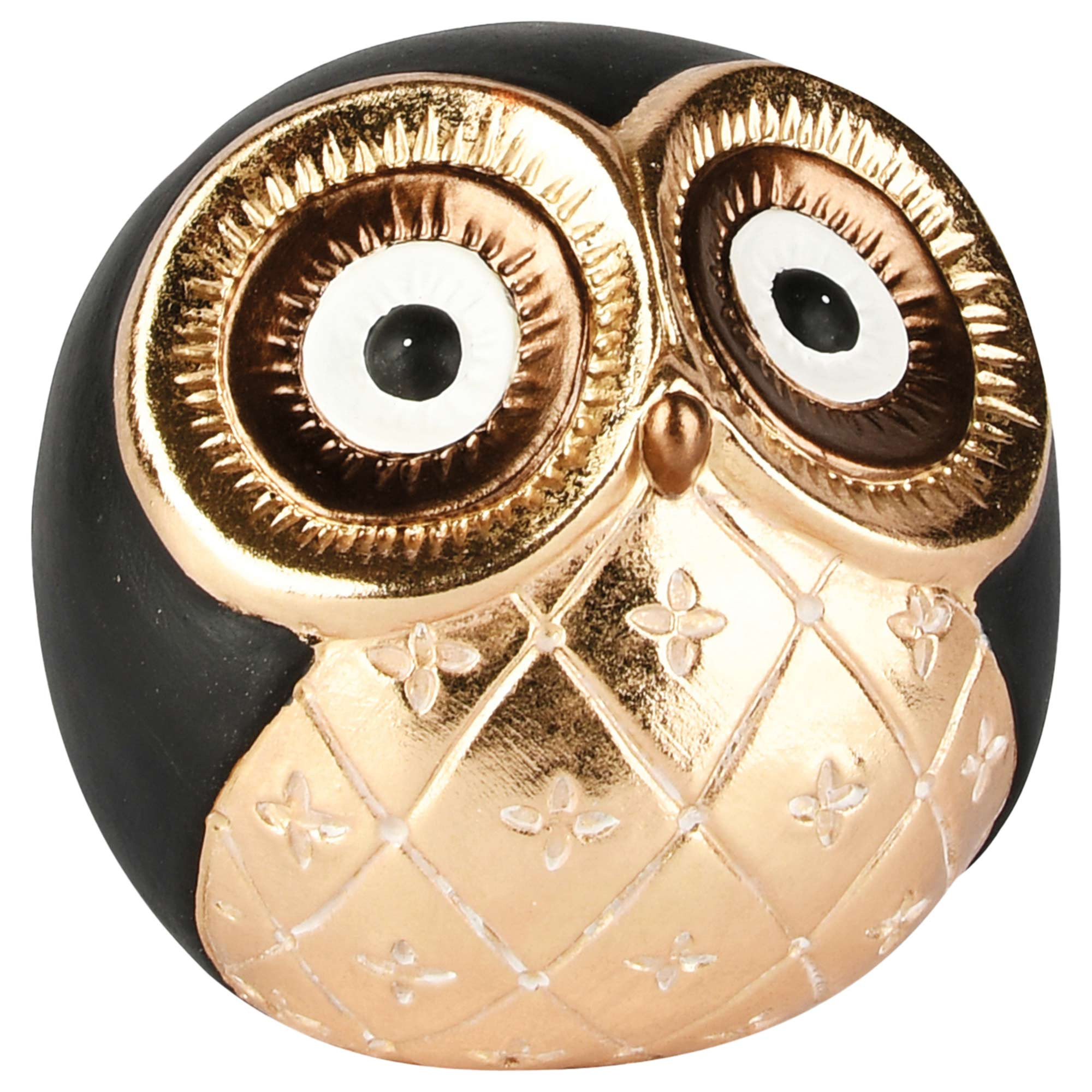 Le hibou noir et or
