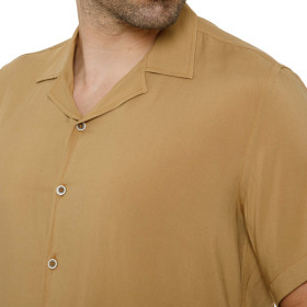 Chemisette droite viscose light col bowling
