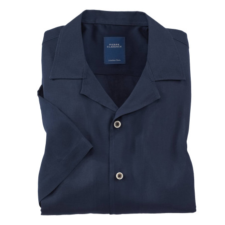 Chemisette droite viscose light col bowling