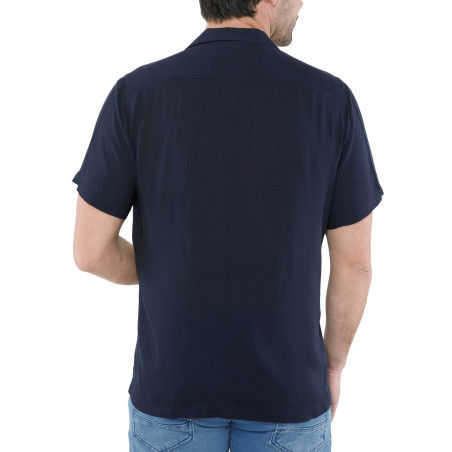 Chemisette droite viscose light col bowling