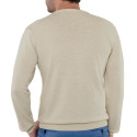 Pull torsadé coton lin