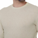 Pull torsadé coton lin