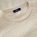 Pull torsadé coton lin
