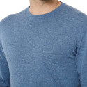 Pull coton lin col ras de cou