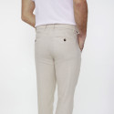 Pantalon détente chevron lin