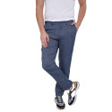 Pantalon détente chevron lin