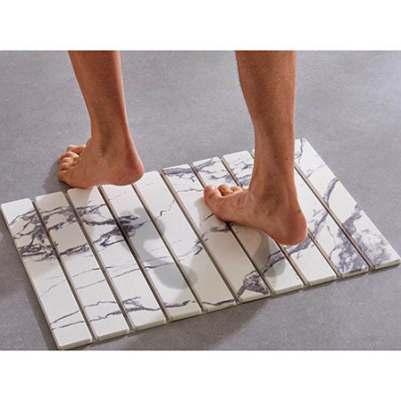 Caillebotis diatomite «marbre» petit modèle (60 x 39 cm)