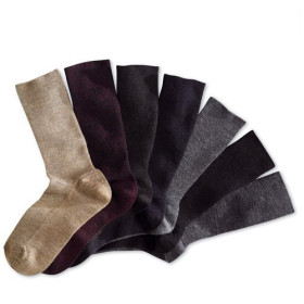 Chaussettes confort total - les 7 paires, Pointure : 43/46, Couleur : Multicolore, par l’Homme Moderne.
