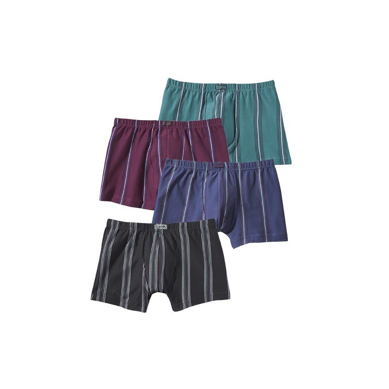 Boxers coton rayés - les 4