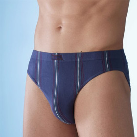 Slips coton rayés - les 4