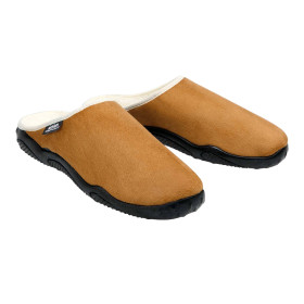 Mules fourrées laine airplum, Pointure : 40, Couleur : Camel, par l’Homme Moderne.