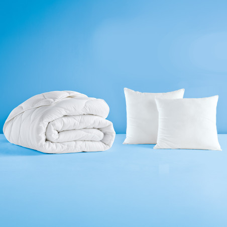Couette et 2 oreillers