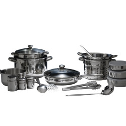 Batterie de cuisine inox 18...