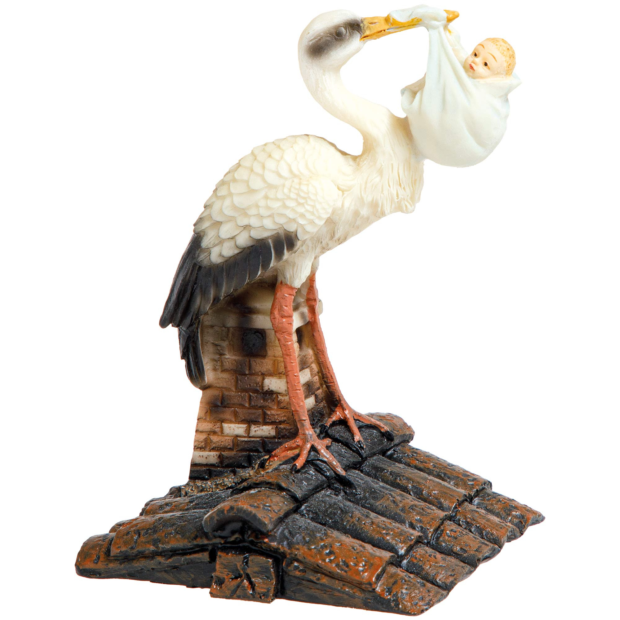 Cigogne et le bébé