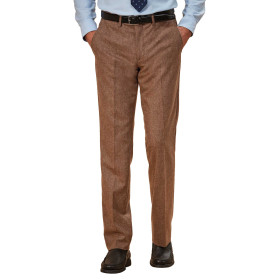 Pantalon tweedé laine, Taille : 42, Couleur : Marron, par l’Homme Moderne.