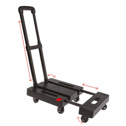 Chariot pliant maxi charge