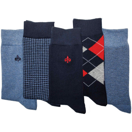 La chaussette  blue-line - les 5