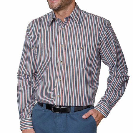 Chemise rayures amincissantes