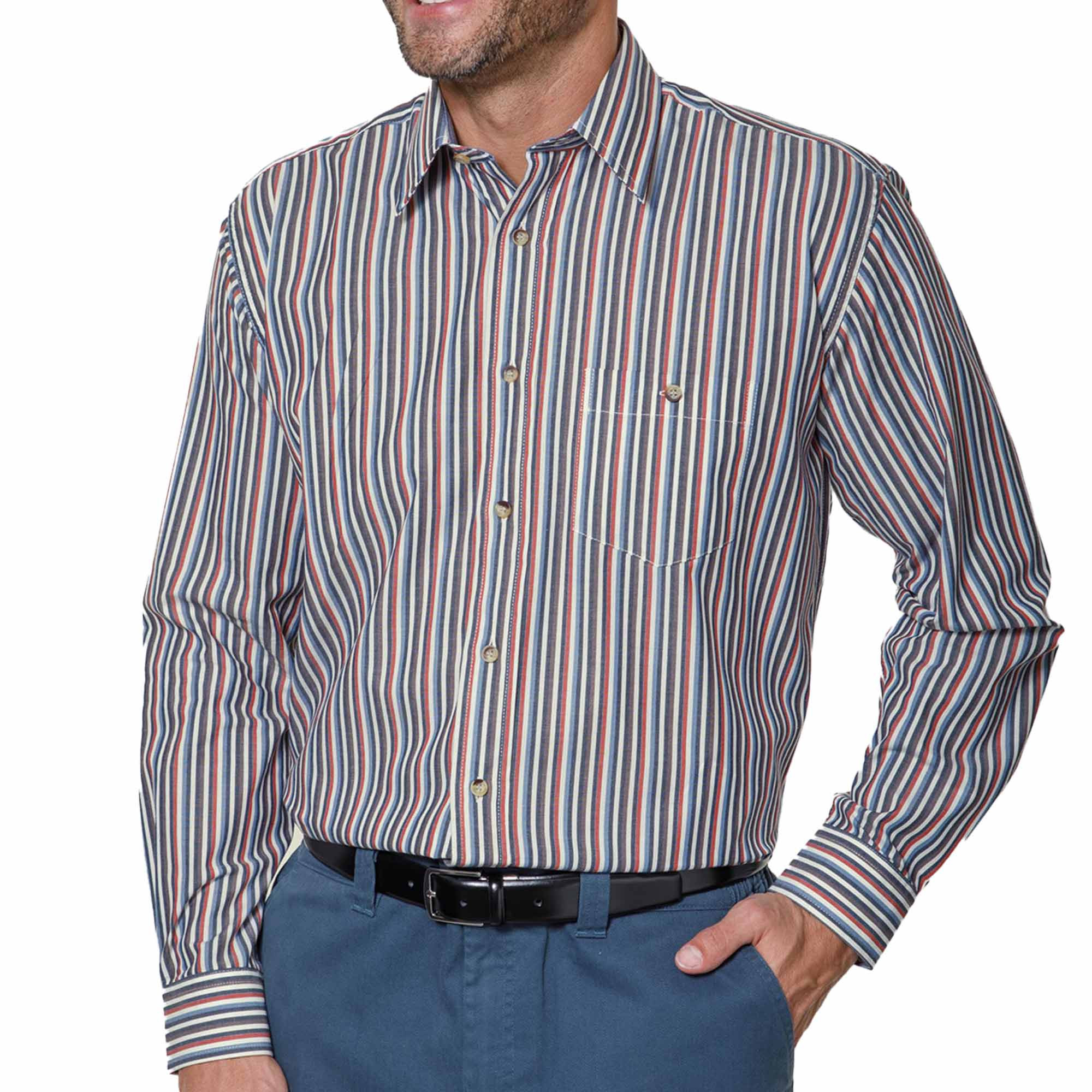 Chemise rayures amincissantes