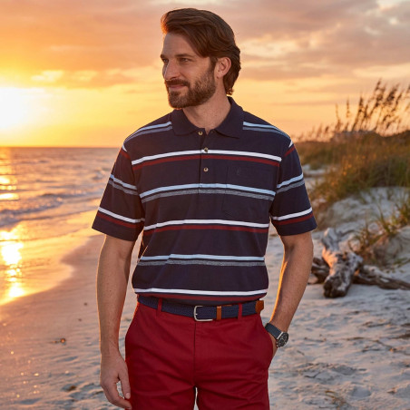 Polo rayé Davenport