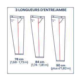 Pantalon chino «sur mesure» - Entrejambe 90 cm