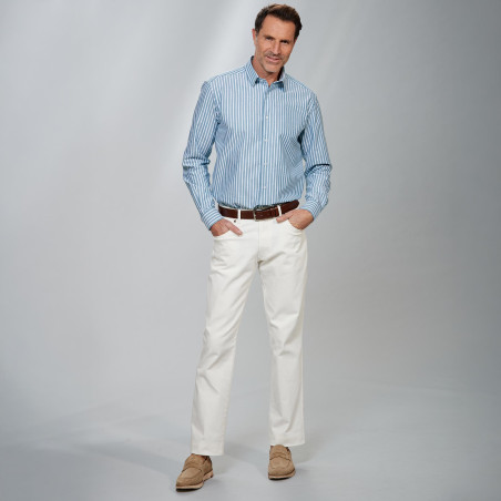 Chemise rayée Oxford