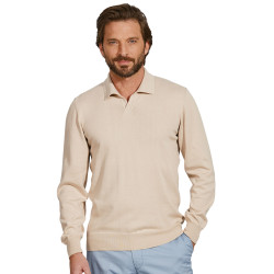 Pull polo coton