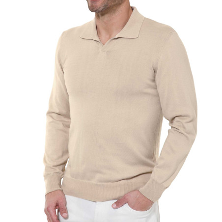 Pull polo coton