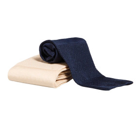 Chaussettes massantes - les 2, Pointure : 39/42, Couleur : Écru/Marine, par l’Homme Moderne.